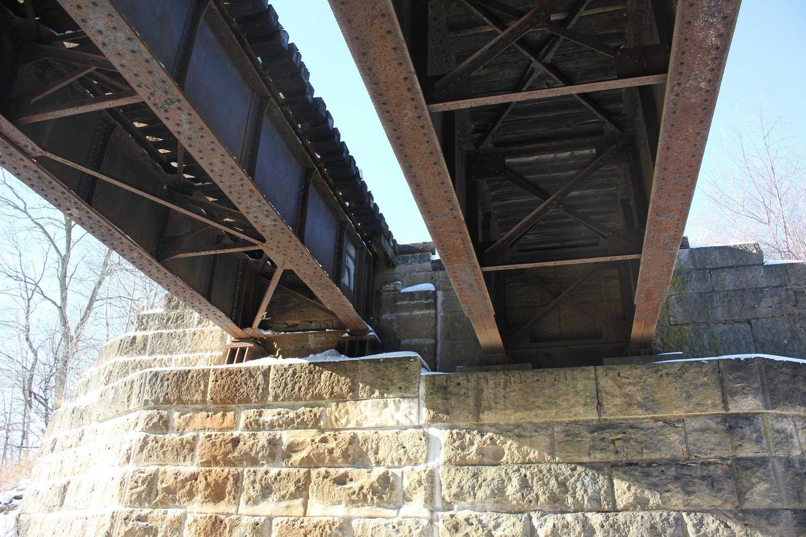Under bridge
